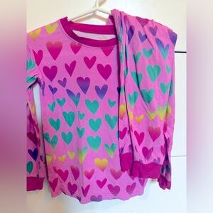 Little sleepies pink ombré hearts